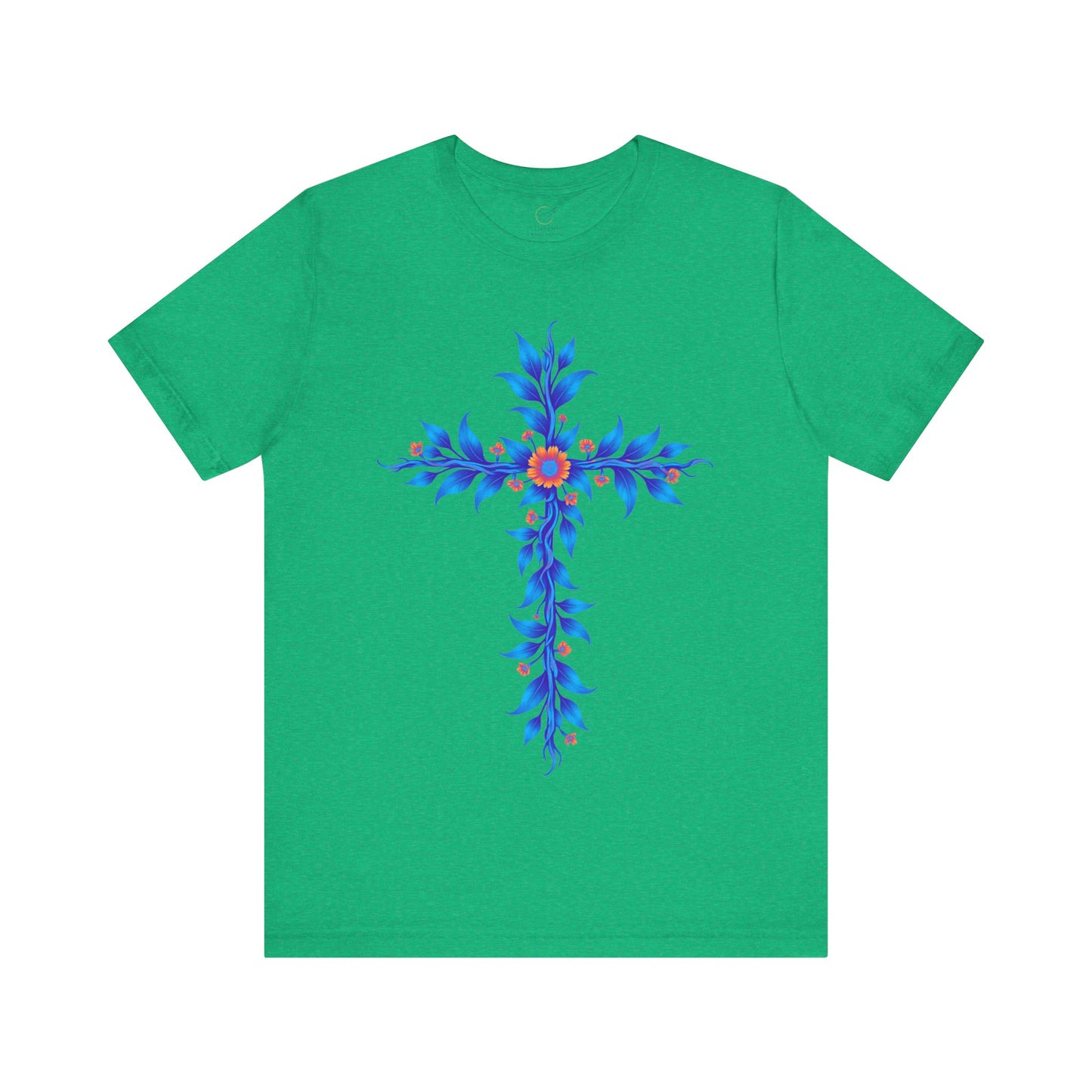 Floral Vine Cross Vibrant