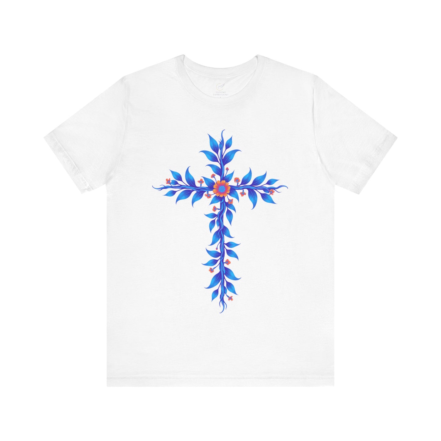 Floral Vine Cross Vibrant