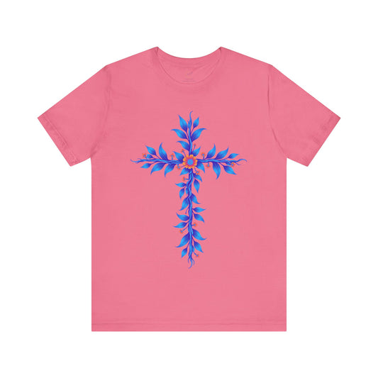 Floral Vine Cross Vibrant