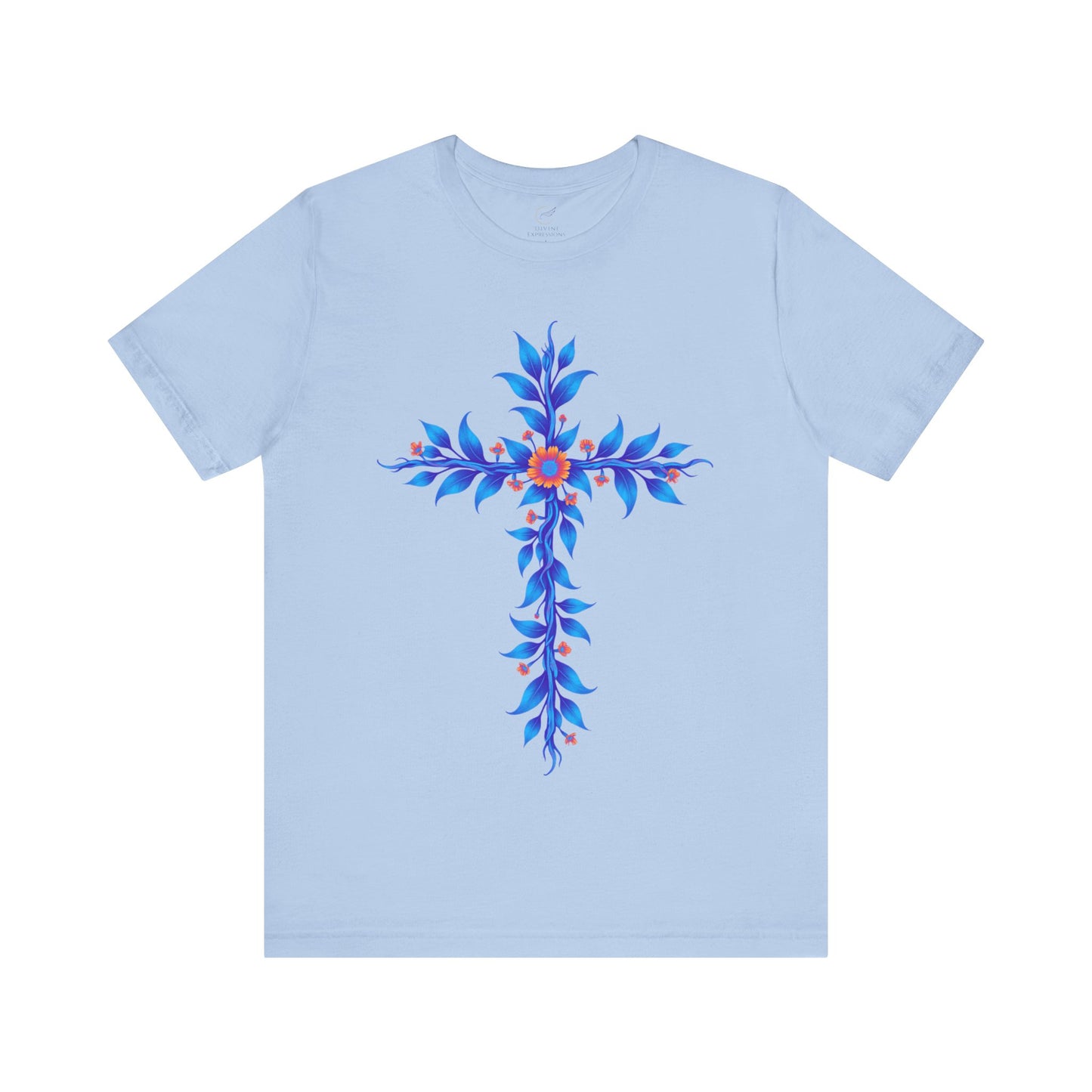 Floral Vine Cross Vibrant