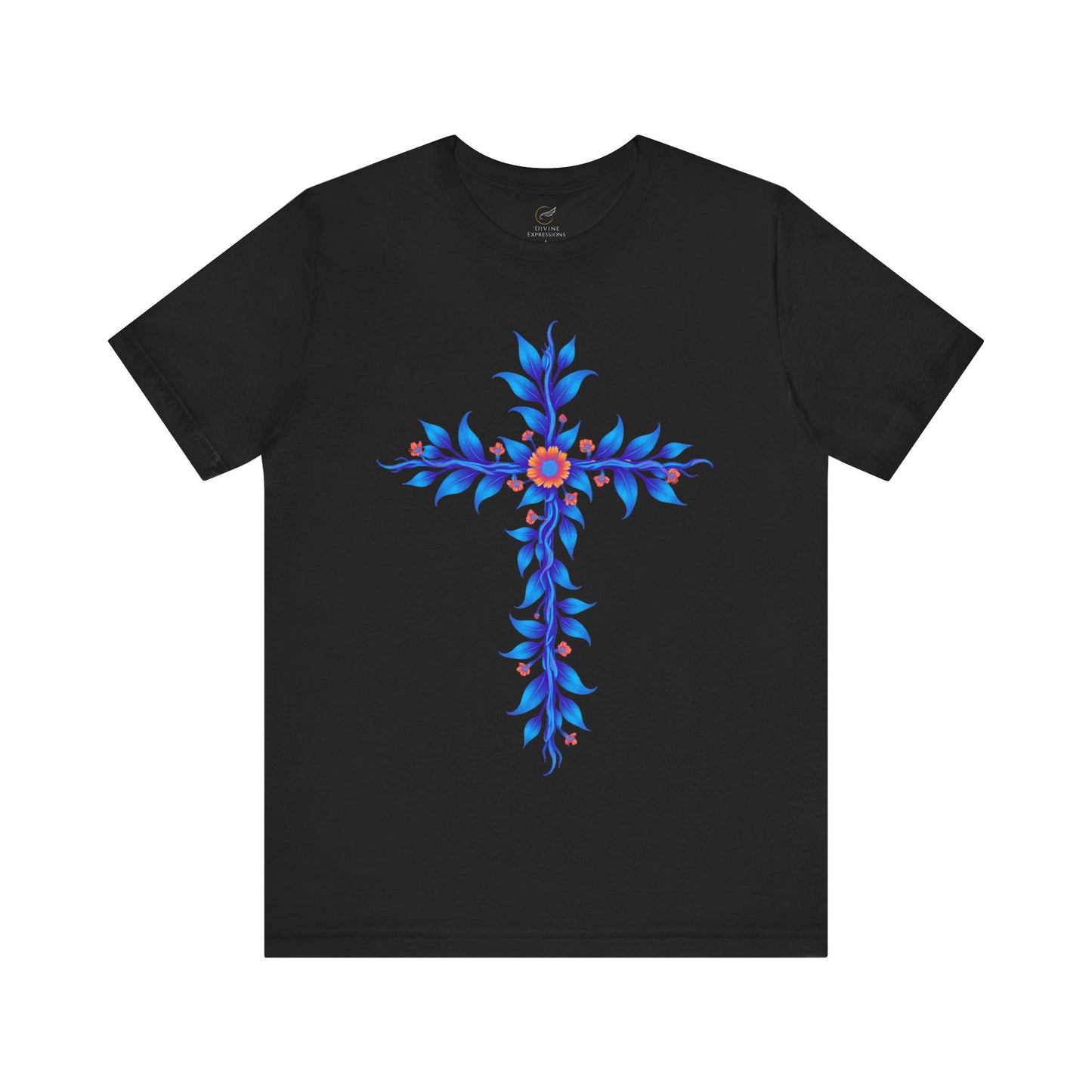 Floral Vine Cross Vibrant